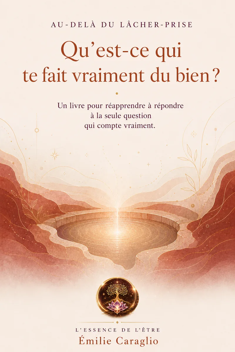 Couverture de l'ebook « Qu'est-ce qui te fait vraiment du bien ? » — guide de reconnexion à soi pour identifier ce qui te nourrit vraiment.