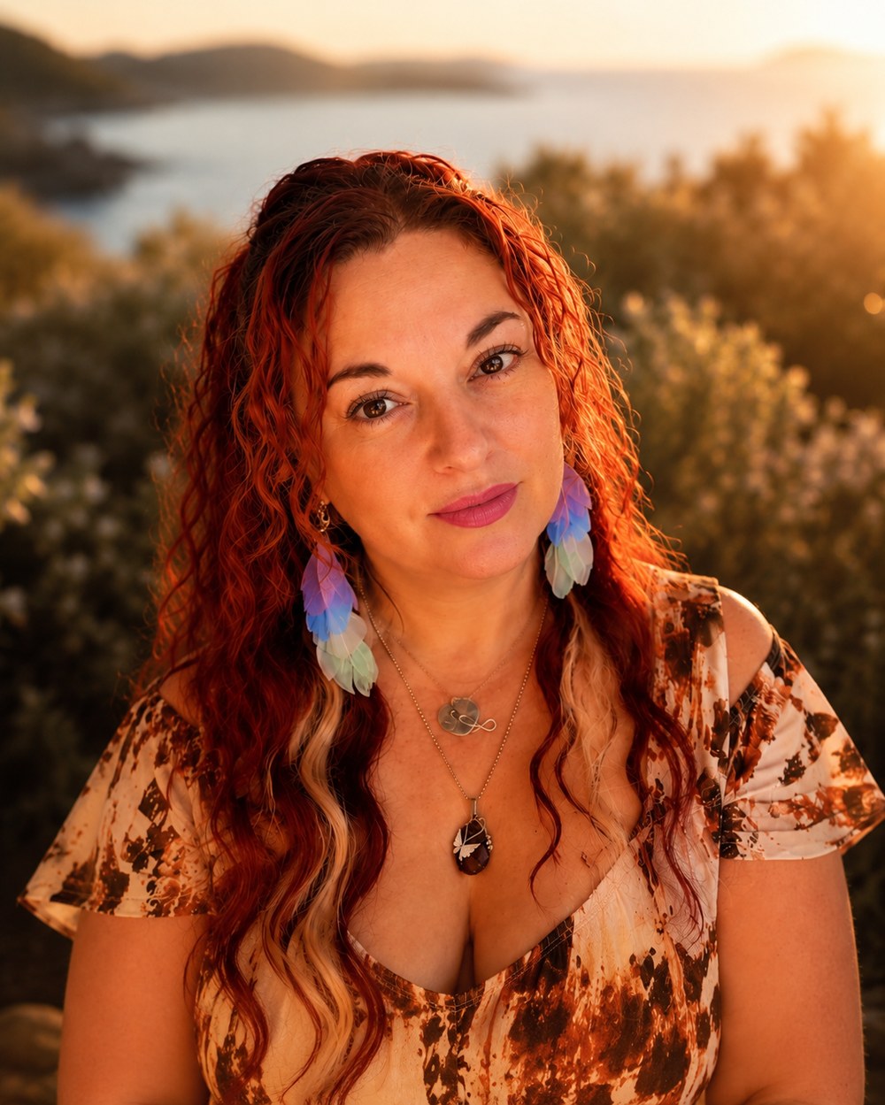 Émilie Caraglio au coucher du soleil